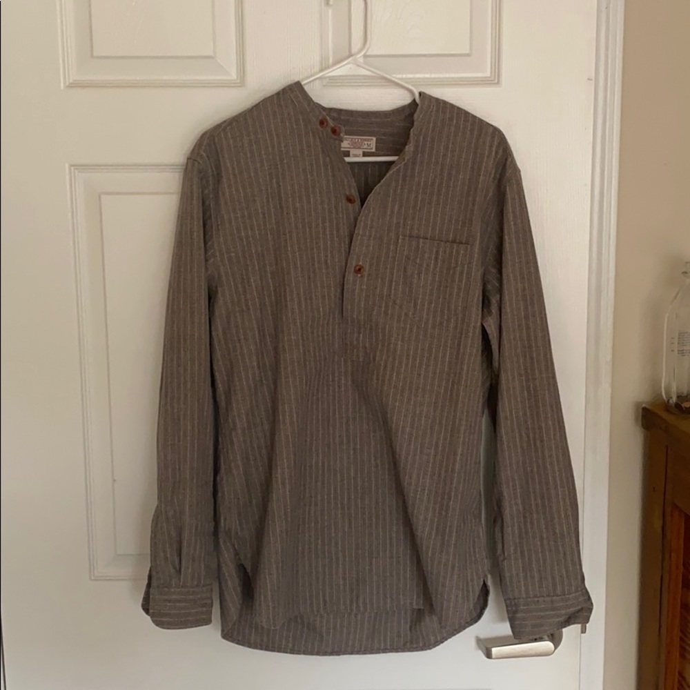 Wallace & Barnes collarless popover men’s medium